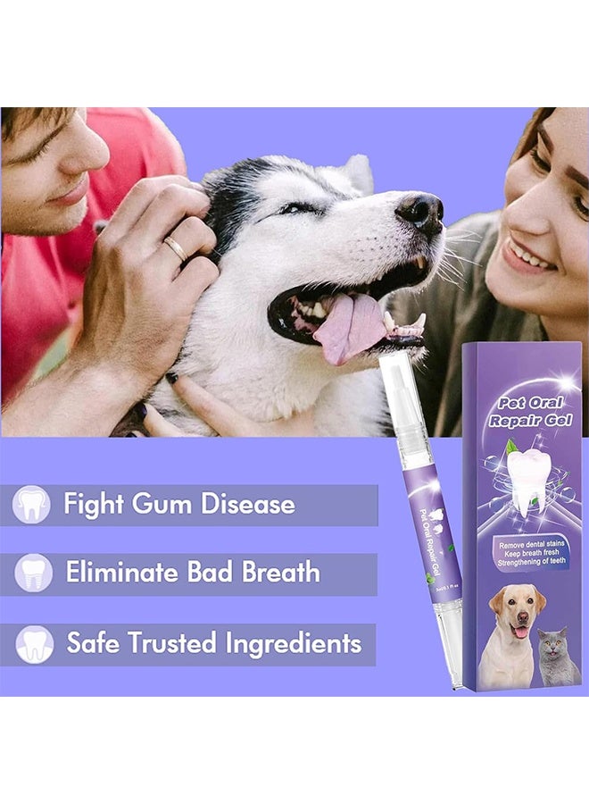 Pet Oral Repair Gel, Dog Oral Repair Gel, Pet Breath Freshener for Cats and Dogs, Removes Tartar, Keeps Breath Fresh, Strengthens Teeth, Without Brushing - Image 3