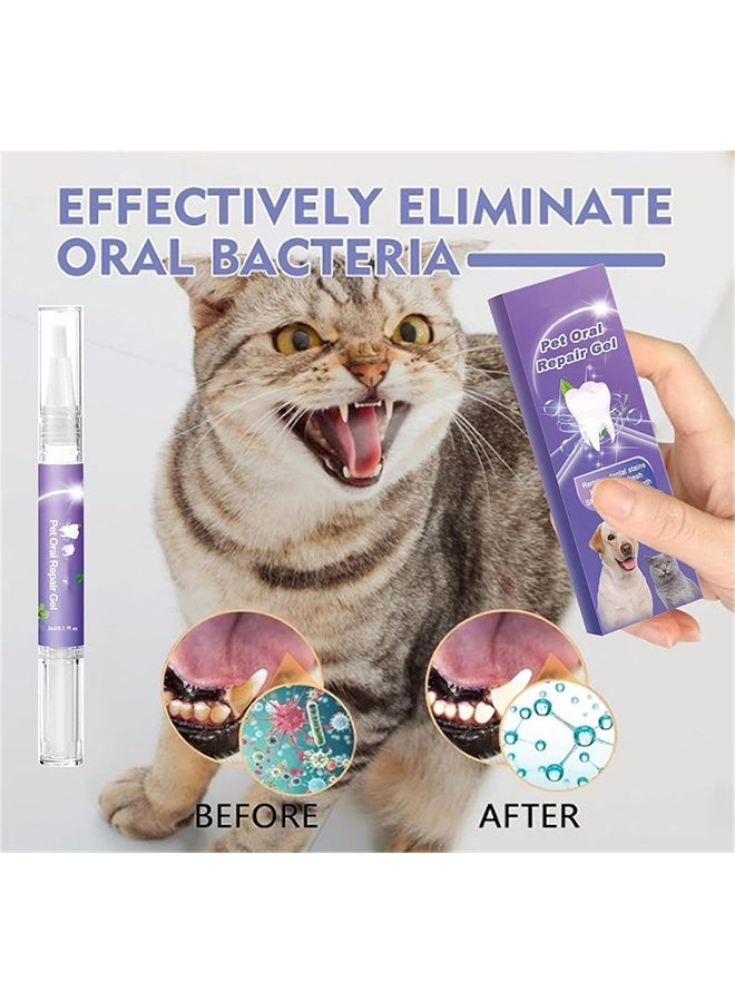 Pet Oral Repair Gel, Dog Oral Repair Gel, Pet Breath Freshener for Cats and Dogs, Removes Tartar, Keeps Breath Fresh, Strengthens Teeth, Without Brushing - Image 4