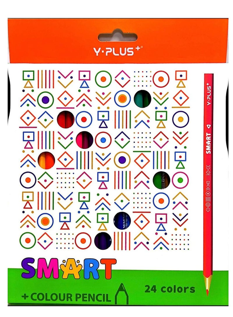 Y plus+ 24-Piece Colour Pencils Multicolour - Image 2