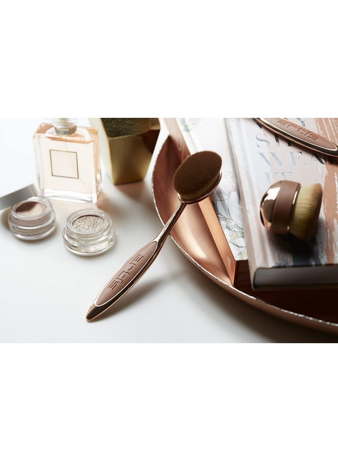 Artis Elite Rose Gold Oval 7 Makeup Brush - Image 3