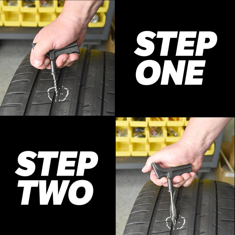 Slime Deluxe Tire Plug Kit - 11 Piece Set with Tools, Strings, and Glue for Tire Repair - Image 5