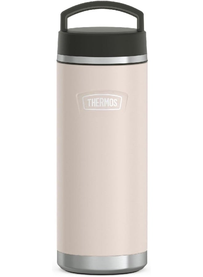 THERMOS ICON STAINLESS STEEL VACUUM INSULATED SANDSTONE BOTTLE 710ML - Image 1