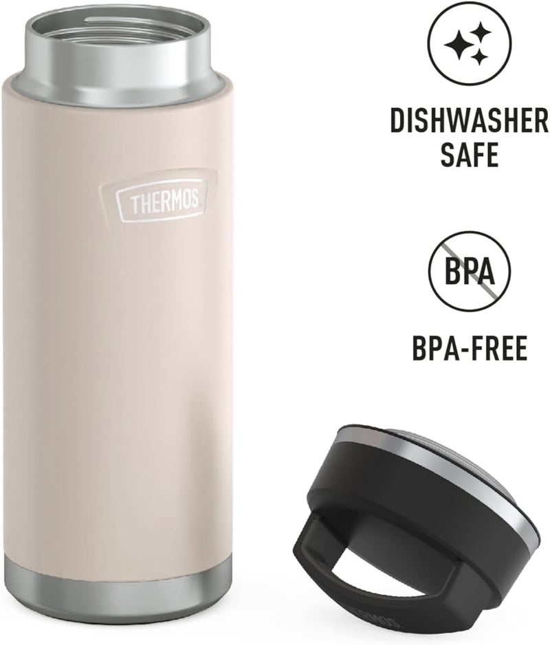 THERMOS ICON STAINLESS STEEL VACUUM INSULATED SANDSTONE BOTTLE 710ML - Image 5