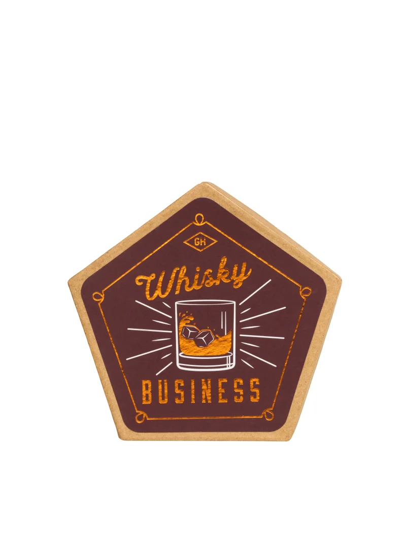 GENTLEMEN'S HARDWARE Ceramic Coaster, set of 4 - Whisky