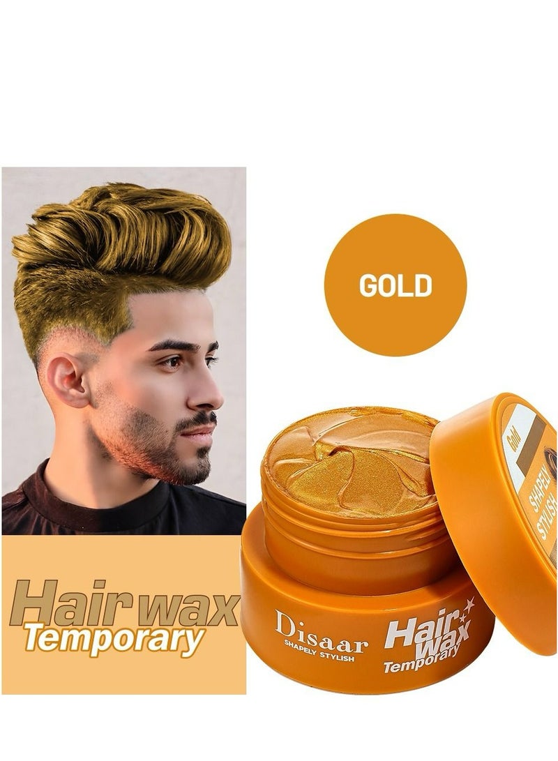 Hair Wax Temporary Instant Color (GOLD) 80 g