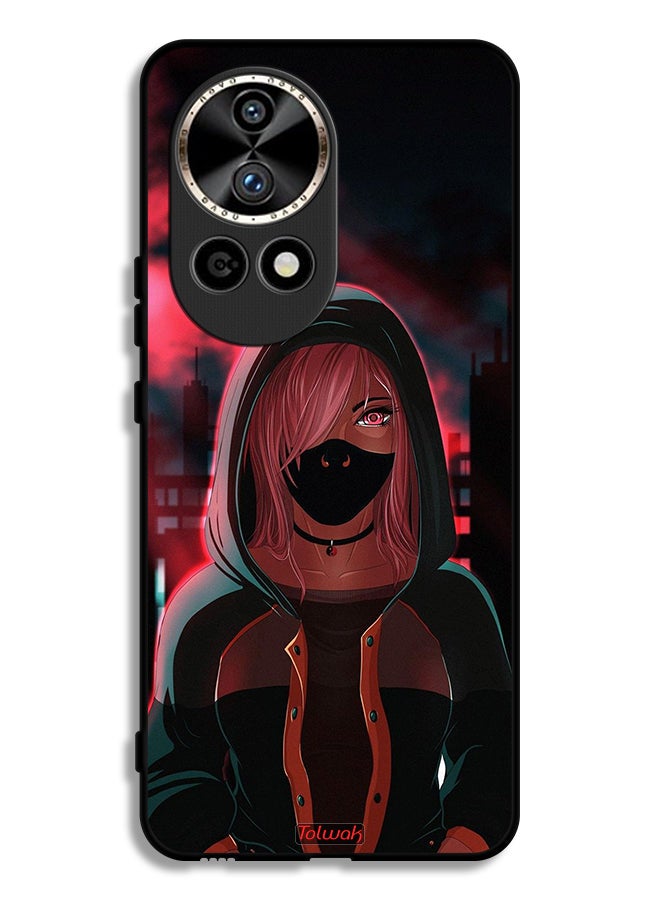 Tolwak Huawei nova 12 Ultra 5G Protective Case Cover Girl Wear Mask Art - Image 1