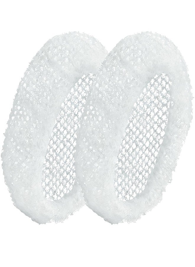 RamPula 2 Pcs African Net for RamPula Face Scrubber, Facial Exfoliation Sponge Exfoliating Shower Scrubber Skin Smoother, Nylon African Face Sponge Net Great for Daily Use - White - Image 1