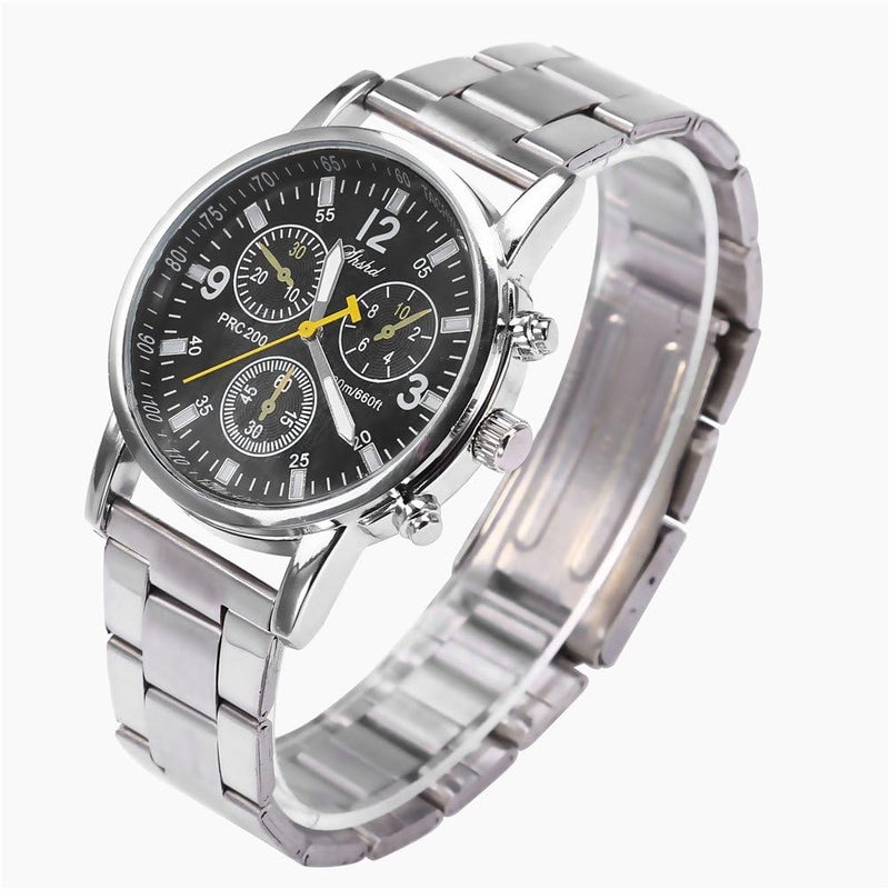 klarako Men Watch, Aklarakolog Wristwatches with Stainless Steel Band Alloy Case Wristwatch Stylish Simple - Image 1