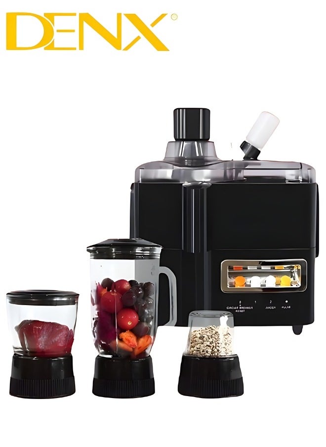 Denx - 4-in-1 Food Processor with 29 Functions (Blender, Grinder, Food Processor, Chopper) | 1 Liter | 800 Watts | DX2500 - Image 1