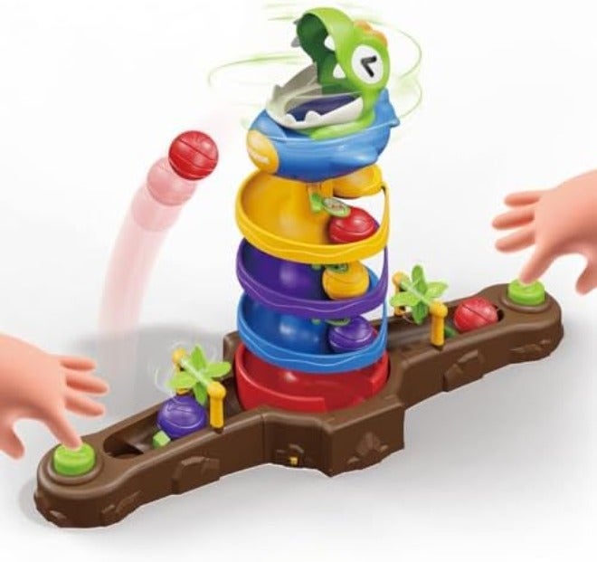 Humzo Dinosaur Ball Drop Toy for Kids, Spin Twister Montessori Gift - Image 2