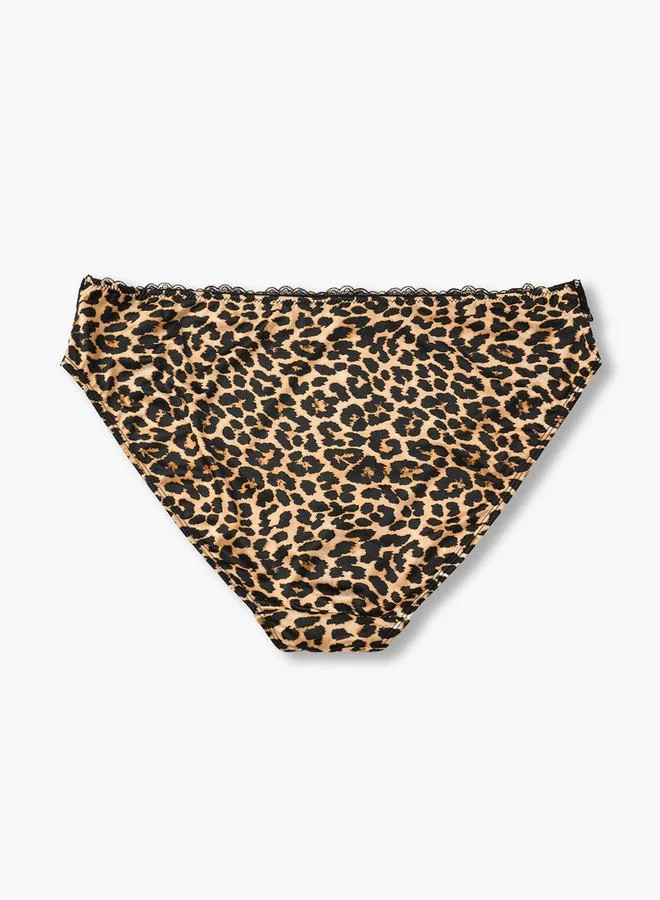 Splash FAV Splash Intimates Bikini Briefs with Animal Print