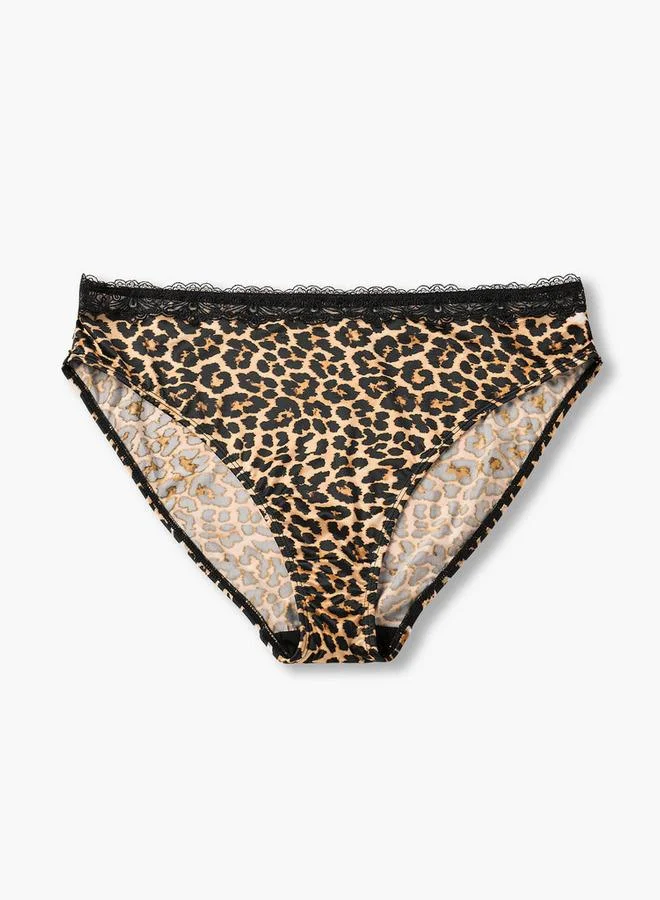 Splash FAV Splash Intimates Bikini Briefs with Animal Print
