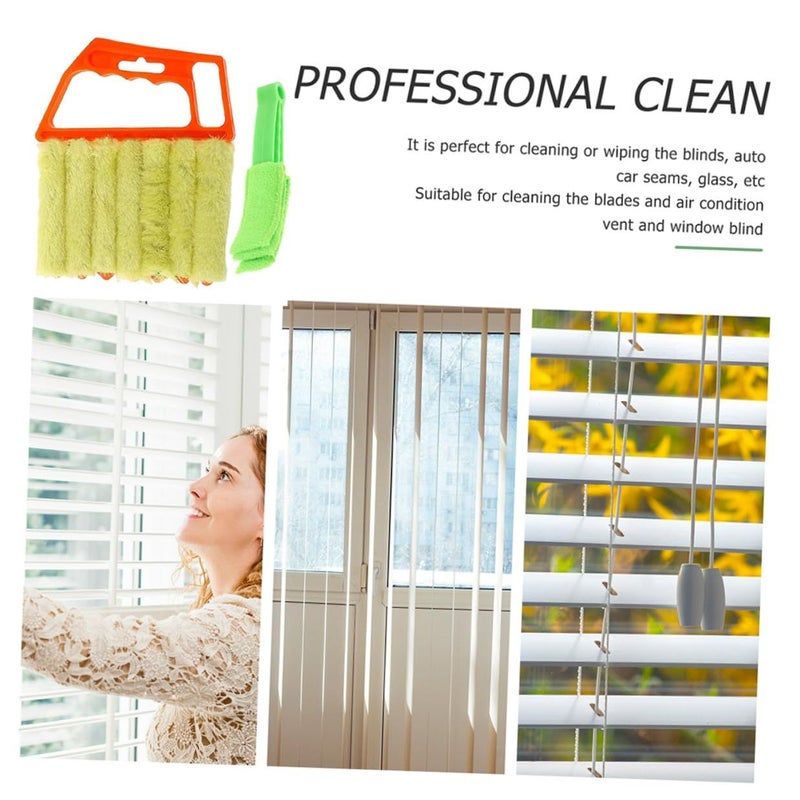 2pcs Window Cleaner Brush and 7Finger Blinds Cleaning Tool Set for Home - Image 4