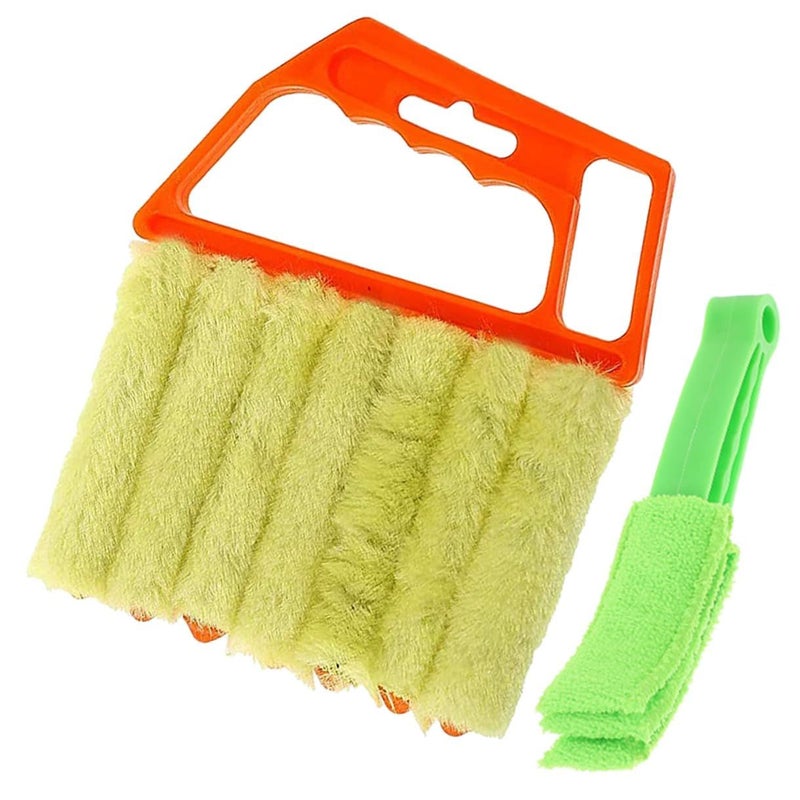 2pcs Window Cleaner Brush and 7Finger Blinds Cleaning Tool Set for Home - Image 2