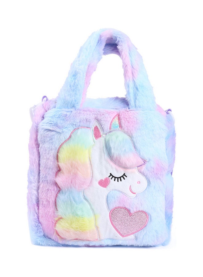 NIBEMINENT Kids Unicorn Plush Toddler Backpack 26 x 26cm - Image 1