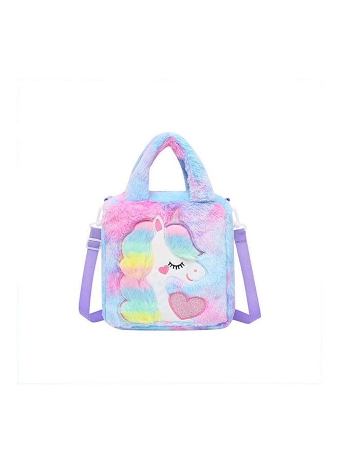 NIBEMINENT Kids Unicorn Plush Toddler Backpack 26 x 26cm - Image 3