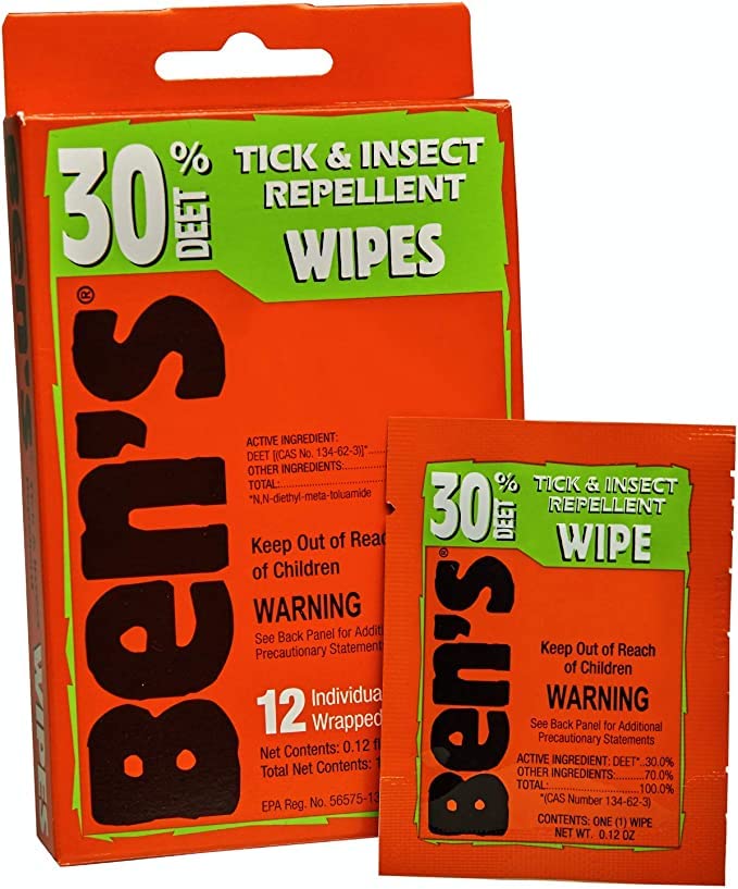 Ben's 30 Deet Mosquito Tick Insect & Bug Repellent Field Wipes - 24 Pack - Image 2