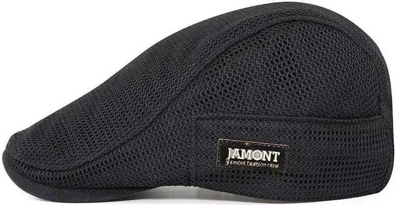Valkyrie Italian Style Men's Cap Hat Breathable Adjustable Sweatproof Men's Black