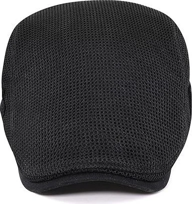 Valkyrie Italian Style Men's Cap Hat Breathable Adjustable Sweatproof Men's Black