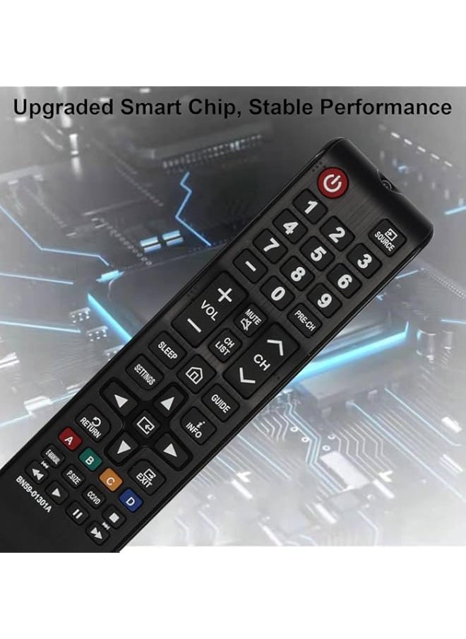Generic - 2 Packs BN59 01301A Remote Control for Samsung UA43NU7090 UN55NU7100 UN58NU7100 Smart 4K Ultra HDTV LED LCD 3D TVs, for BN59 01199F BN59 01289A Remote Controller Replacement with Batteries - Image 1