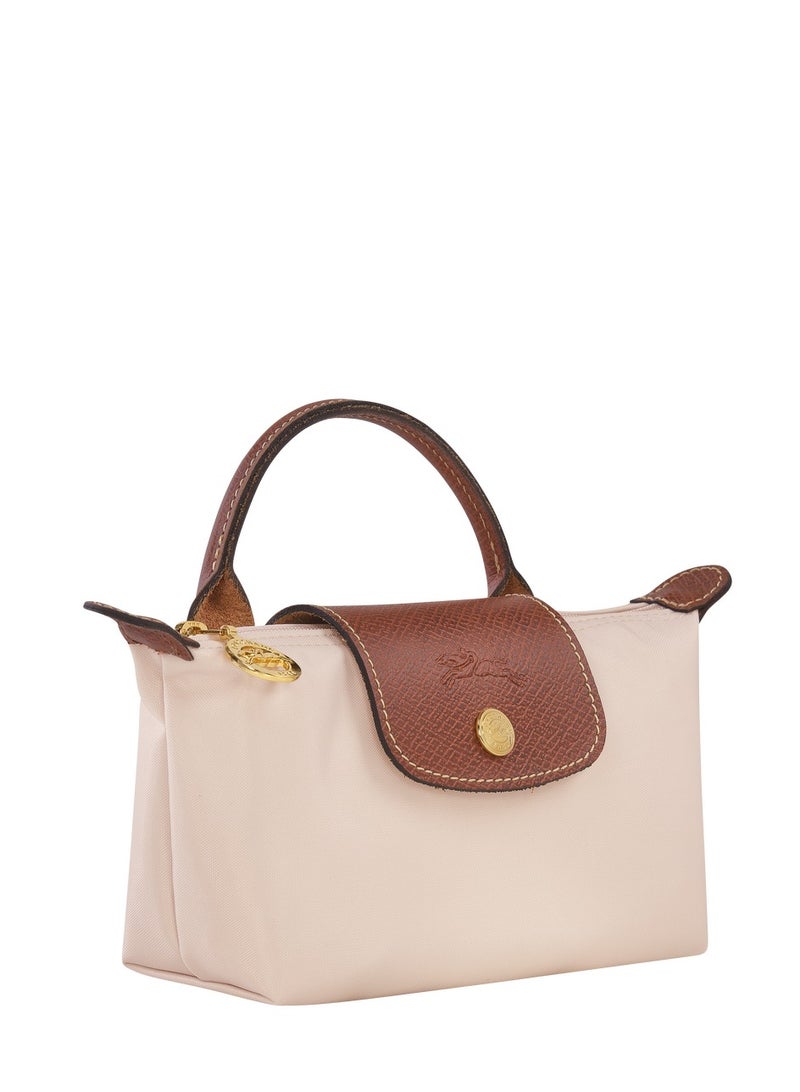 لونج شامب حقيبة يد نسائية صغيرة من لونغشامب، حقائب كروس بودي، حقيبة كتف بحزام كتف مع مشبك، لون أبيض ورقي، طراز كلاسيكي - Image 4