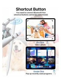 تيجو قلم iPad Pencil / قلم Stylus لأجهزة iPad (2025-2018) مع خاصية رفض الكف والامتصاص المغناطيسي، قلم رصاص نشط لأجهزة iPad A16/10/9/9/8/7/6، iPad Pro 11/12.9/13، Air 13/10.9/10.5، Mini، مع شحن سريع  - Image 4
