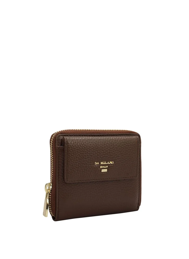 Da Milano  Da Milano Genuine Leather Brown Ladies Wallet for Women | Best Price UAE