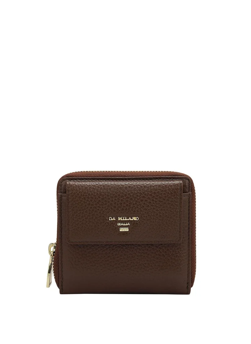 Da Milano Genuine Leather Brown Ladies Wallet
