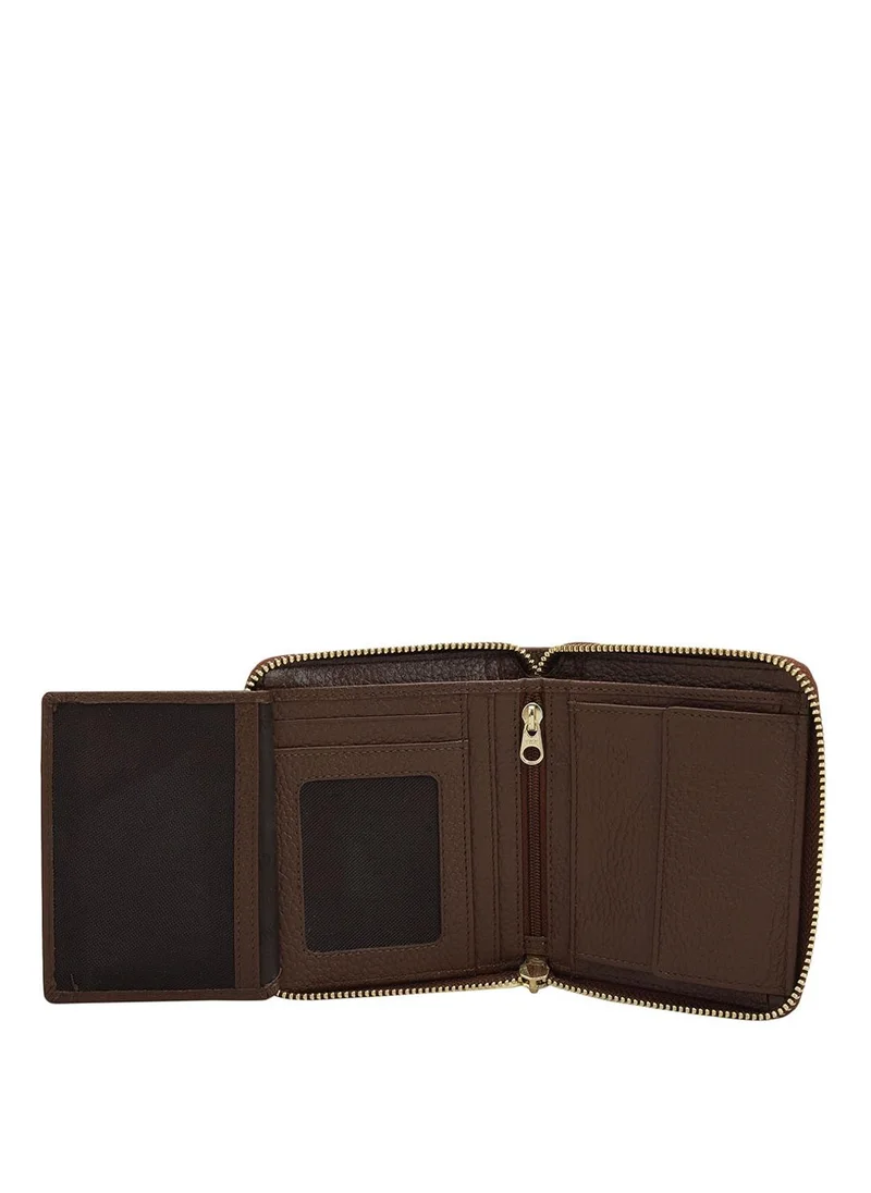 Da Milano  Da Milano Genuine Leather Brown Ladies Wallet for Women | Best Price UAE