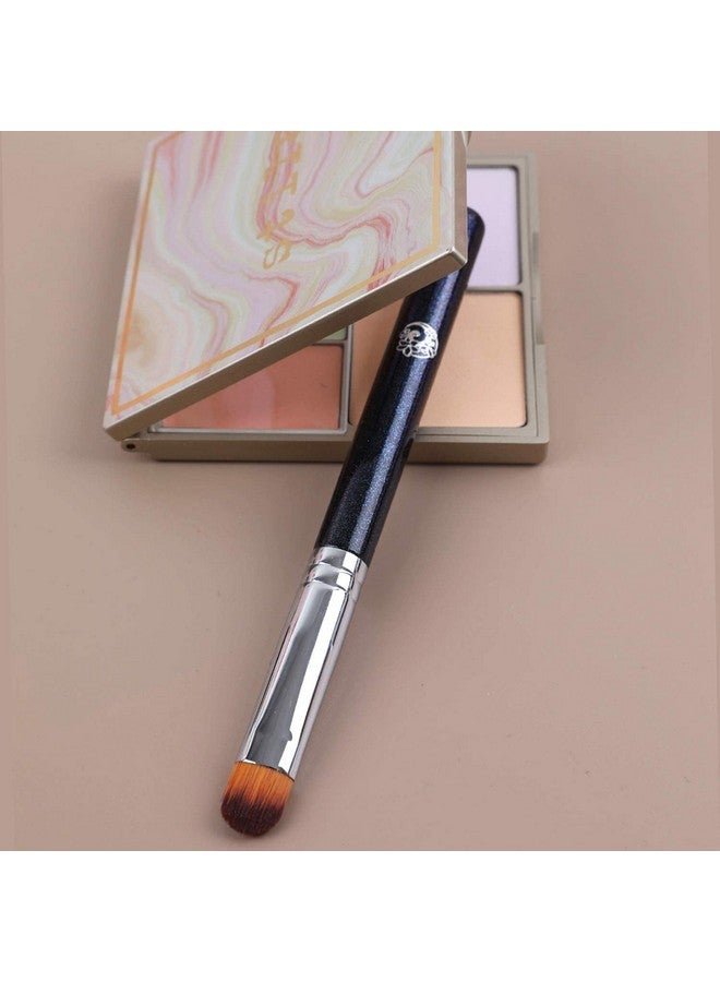 Energy فرشاة خافي العيوب المسطحة للحواجب وفرشاة خافي العيوب تحت العين وفرشاة ظلال العيون النباتية لأساس السائل والبودرة ودمج الخافي العيوب وفرشاة دمج صغيرة للعيون زرقاء - Image 5