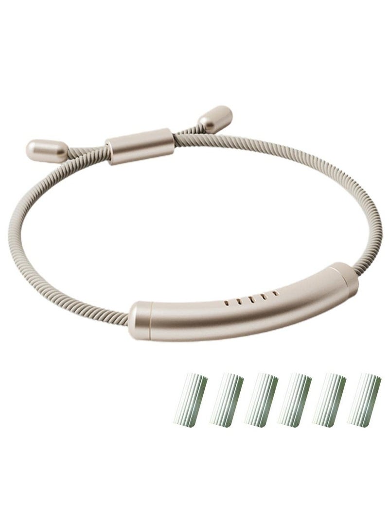 KASTWAVE Mosquito Repellent Wristband Adjustable Essential Oil Anti Mosquito Bracelet with 6 Replacement Sticks Magnetic Anti Mosquito Wristband for Indoor Outdoor Trip 100 percent Natural Plant Essential Oil  - Image 1