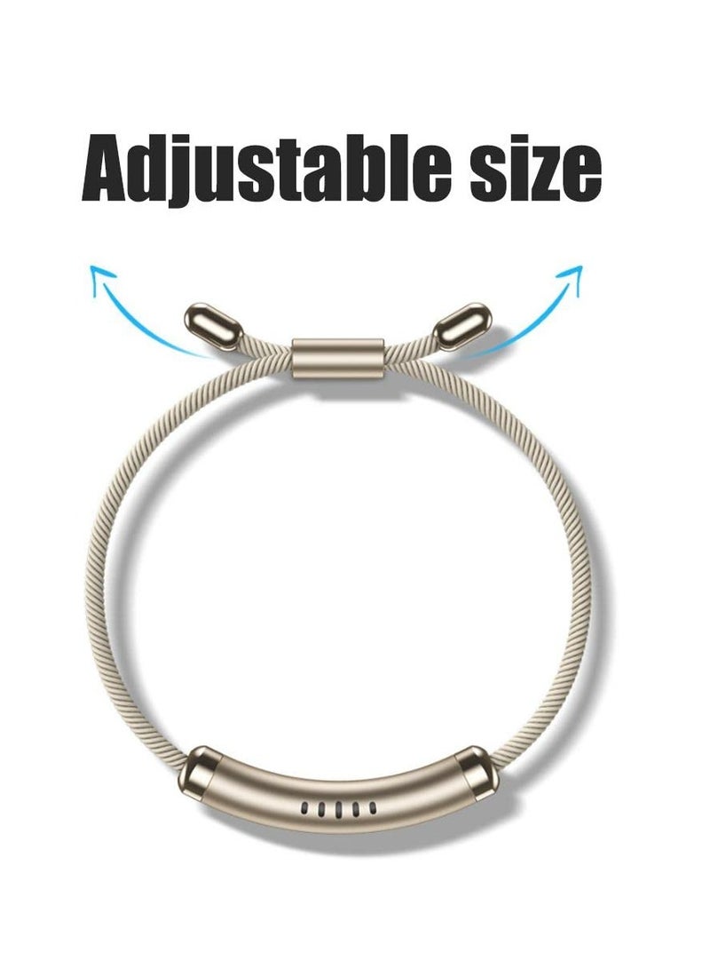 KASTWAVE Mosquito Repellent Wristband Adjustable Essential Oil Anti Mosquito Bracelet with 6 Replacement Sticks Magnetic Anti Mosquito Wristband for Indoor Outdoor Trip 100 percent Natural Plant Essential Oil  - Image 2