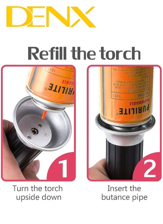 Denx Charcoal Starter Torch Lighter Black/Silver - Image 5