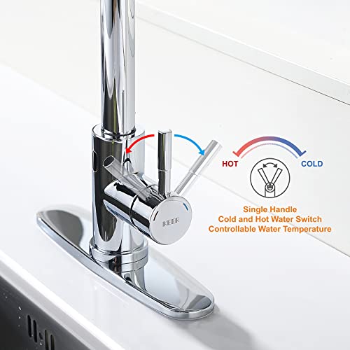 Keer Touchless Faucet with Pull-Down Sprayer, Polished Chrome, Hands-Free, 3 Modes, Single Handle, Easy Assembly - Image 3