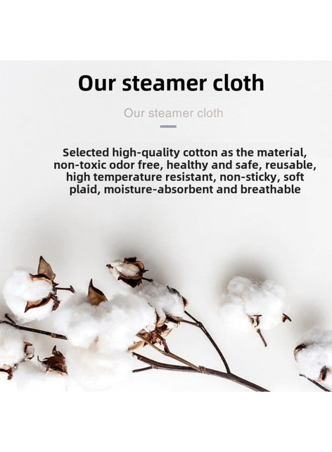 Steamer Cloth Cotton Steamed Rice Gauze Filter Cloth Steamed Bun Steamer Cloth Steamer Cushion Non-stick Sand Cloth Household Food Grade-Size:40× 40cm [three Pieces] - Image 4