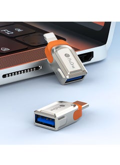 ProOne ProOne USB-C to USB 3.0 OTG Adapter, 5 Gbps Speed, 3A, Aluminium Alloy, Grey, Compatible with iPad Pro, MacBook, Note20 Ultra, S21+, Huawei P40, Xiaomi 11  - Image 1