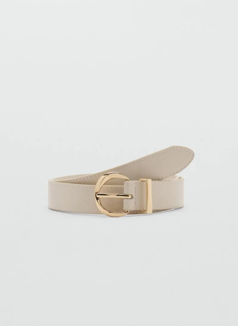 MANGO Oval Buckle Belt