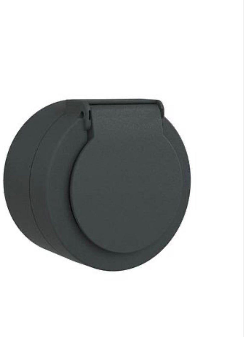 Ovivo - Vsc Surface Mounted Xone Covered Grounded Socket Anthracite - Image 1