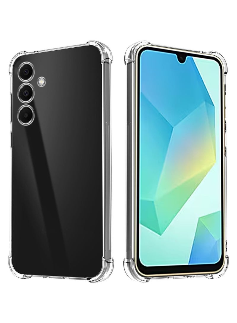 Techie Samsung Galaxy A16 TPU Bumper Corner Case with Camera Lens Protection Transparent Protective Back Cover - Image 1