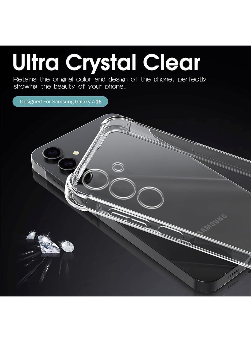 Techie Samsung Galaxy A16 TPU Bumper Corner Case with Camera Lens Protection Transparent Protective Back Cover - Image 4
