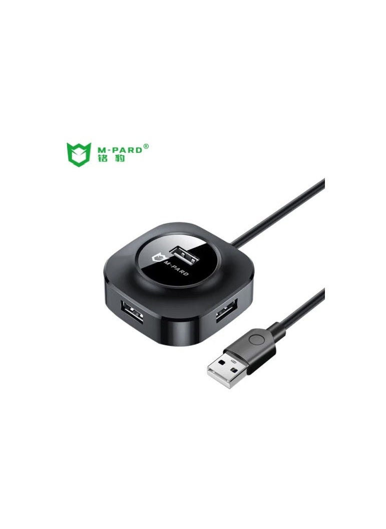 M-PARD - M-PARD USB Hub Small Round 4 Port USB Expansion Hub USB 2.0 Type A Multiport Adapter Data Transfer Charging for Laptop Computer Mouse Keyboard - Image 1