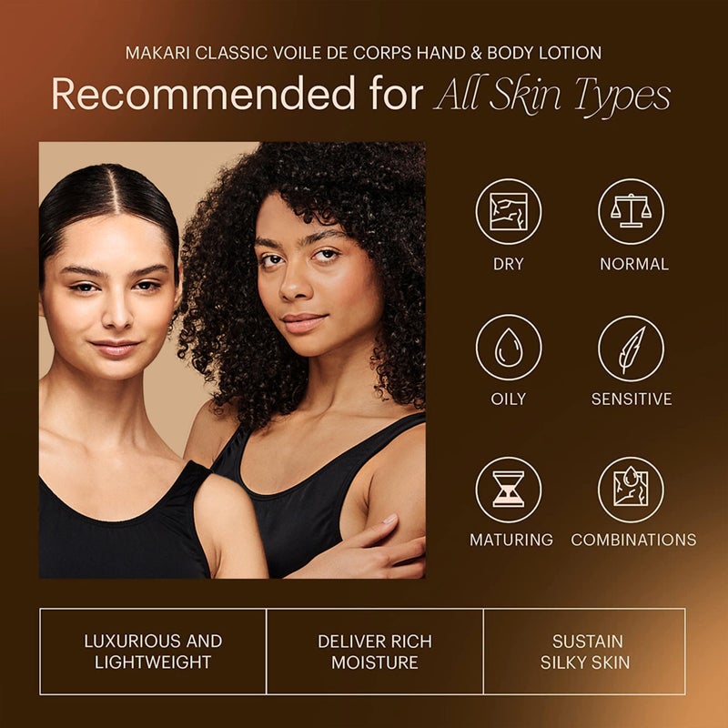 Makari لوشن اليد والجسم ماكاري، مرطب للبشرة الجافة مع حمض الهيالورونيك والكافيين - تركيبة غير دهنية لمكافحة الشيخوخة لجميع أنواع البشرة - 17 أونصة سائلة - Image 4