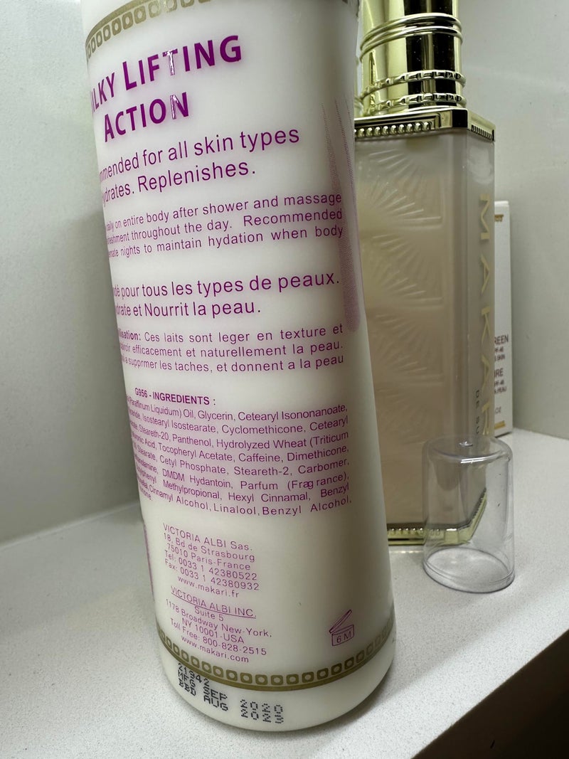 Makari لوشن اليد والجسم ماكاري، مرطب للبشرة الجافة مع حمض الهيالورونيك والكافيين - تركيبة غير دهنية لمكافحة الشيخوخة لجميع أنواع البشرة - 17 أونصة سائلة - Image 5