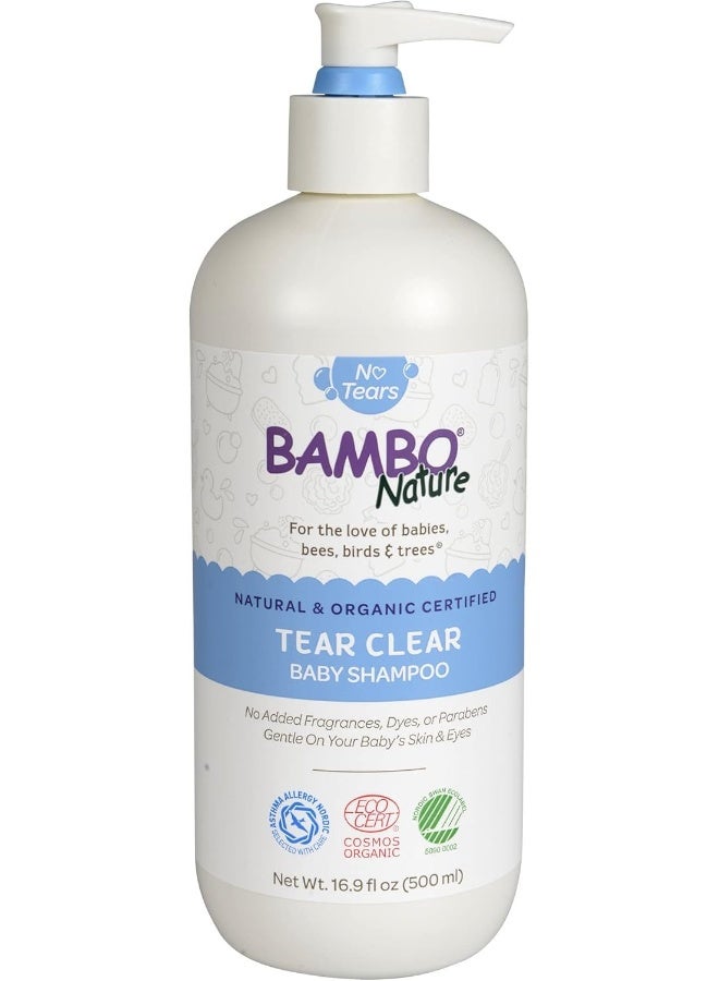 Bambo Nature Tear Clear Baby Shampoo, 16.9 fl oz Bottle, 1 Count - Image 1