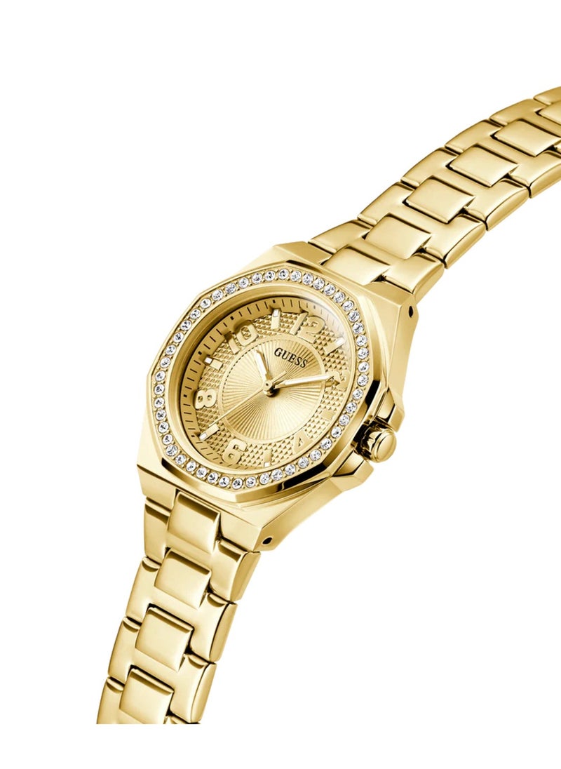 GUESS Contessa Women's Analog Quartz Gold Stainless Steel Watch GW0877L2 - 34 mm  - Image 2