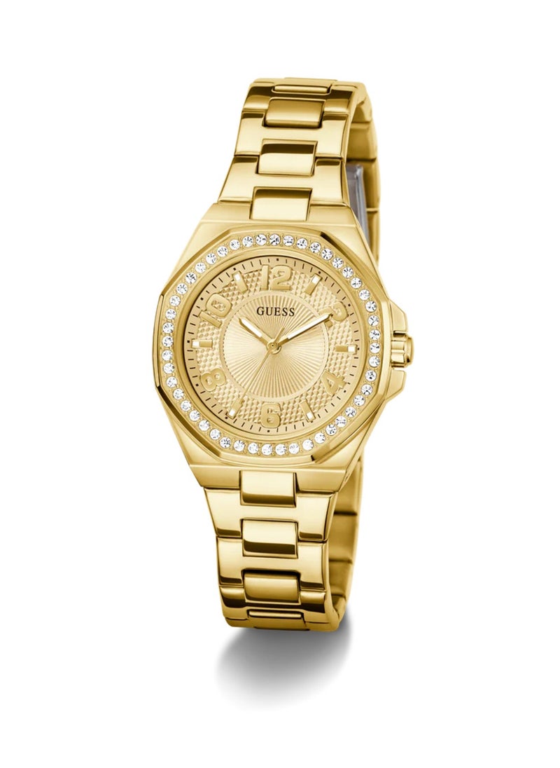 GUESS Contessa Women's Analog Quartz Gold Stainless Steel Watch GW0877L2 - 34 mm  - Image 5