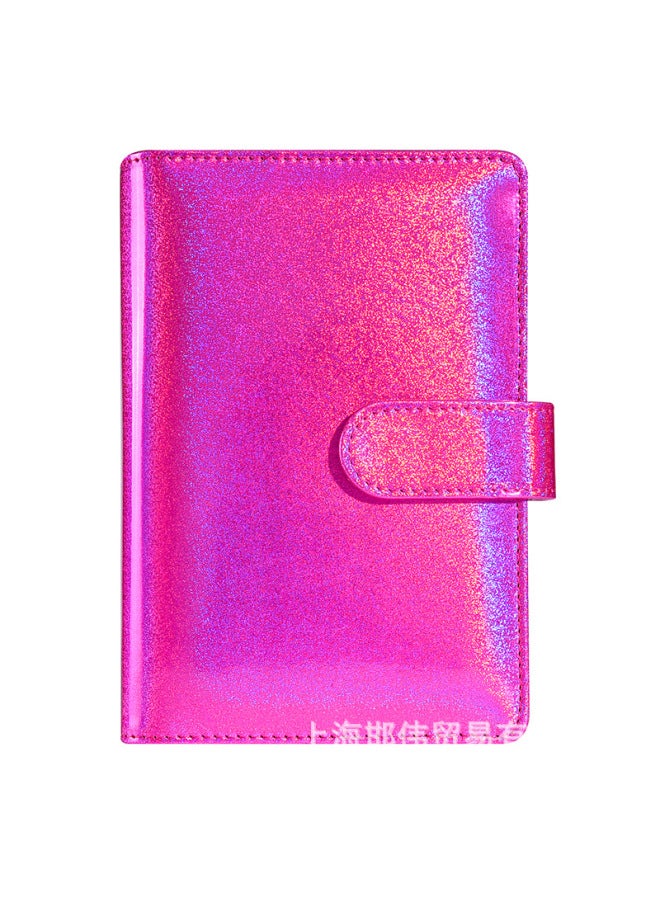 QICAI A6 Colorful Matte Laser Macaron Set Pu Notebook Cash Budget Financial Loose-leaf Book - Image 1