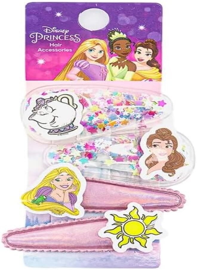 Dream Land Baby Girls Metal Buckle 4 Pieces, Pink - HA-PRN-1007 