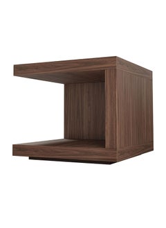 AtoZ Furniture Ludlow Cube Night Stand in Brown Color 
