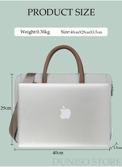 DUNISO 15.6 Inch Laptop Bag Lightweight Computer Bag Travel Business Briefcase Water Resistance Shoulder Messenger Bag Crossbody Bag for Men and Women Work Office  - Image 3